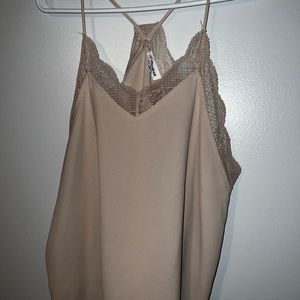 Tan Cami Tank Top Large